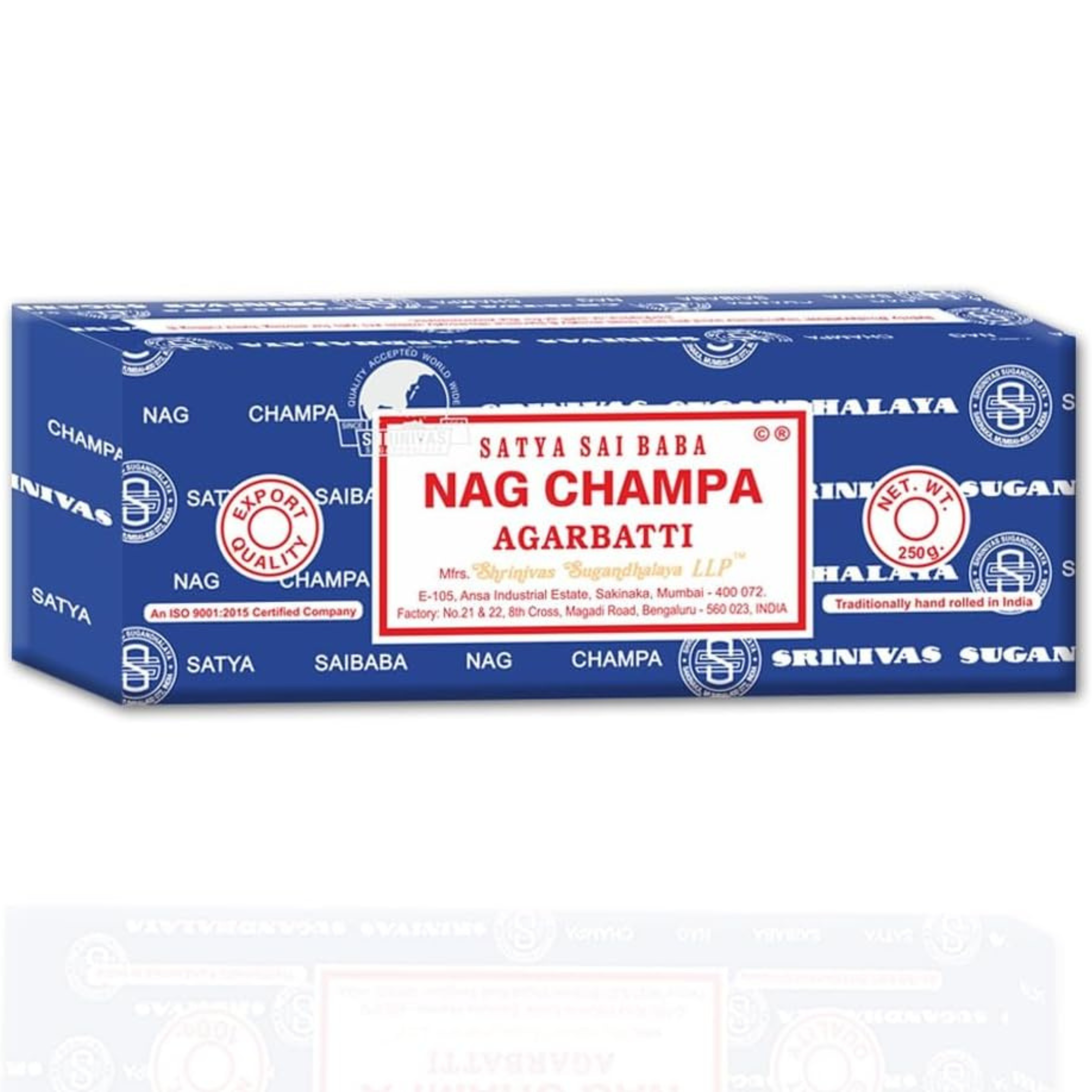 Satya Sai Baba Nag Champa Agarbatti 250g – Hand-Rolled Incense Sticks for Meditation and Relaxation